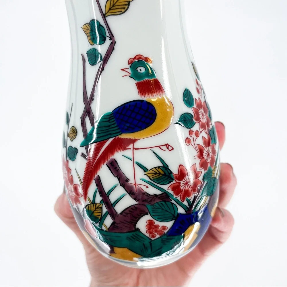 Vintage Japanese Saki Ceramic Tokkuri Bottle / Flower Vase